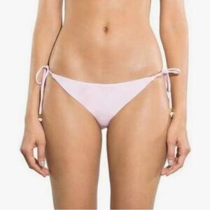 Shoshanna Light Pink Petal Triangle Bikini Bottom